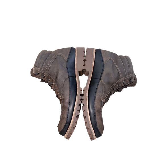 Men’s Chaco fossil brown leather lace up boot hiking camping outdoors size 14 main image 5